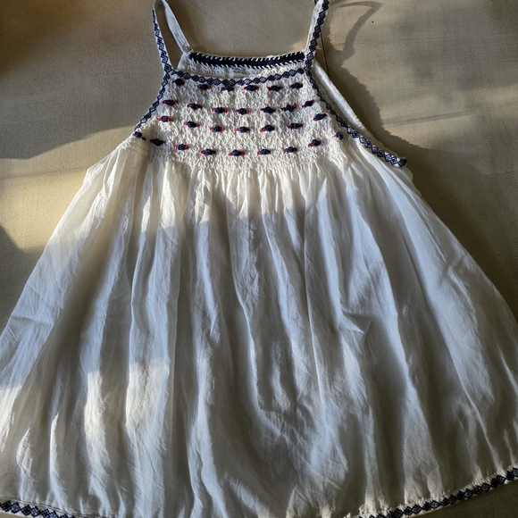 Pilcro by Anthropologie Smocked Embroidered Halter Top - Picture 2 of 15